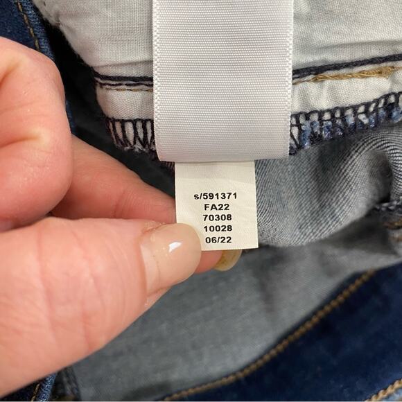 Loft The Legging Jeans Size 6 Dark Wash High Rise Skinny Stretch Denim NWT - Picture 9 of 10